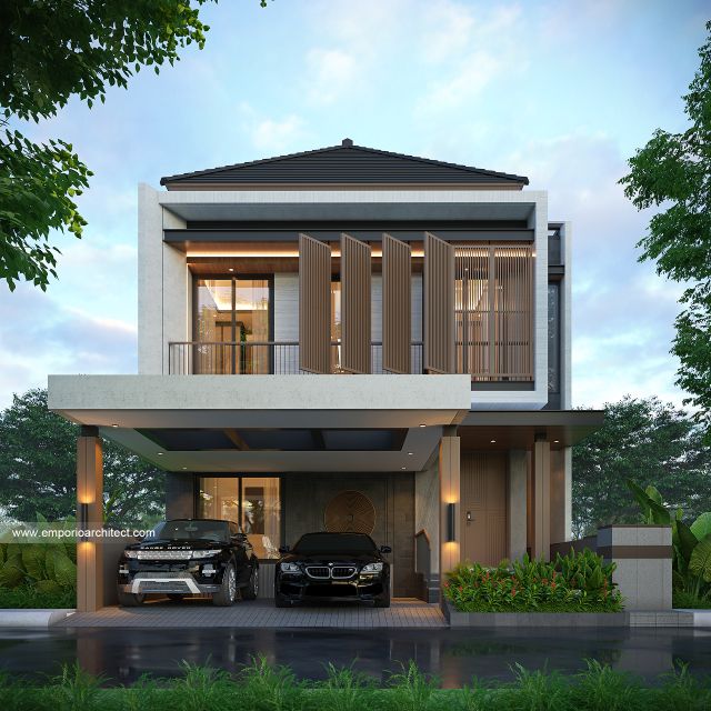 Mr. YD 2347 Modern House 2 Floors Design - Malang