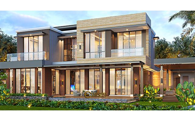 Desain Rumah Modern 2 Lantai Ibu Nana di  Depok, Jawa Barat