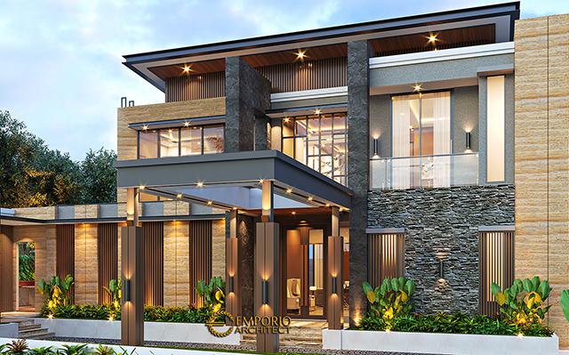 Desain Rumah Modern 2 Lantai Ibu Nana di  Depok, Jawa Barat
