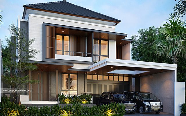 Desain Rumah Modern 2 Lantai Ibu SMH 2101 di  Medan