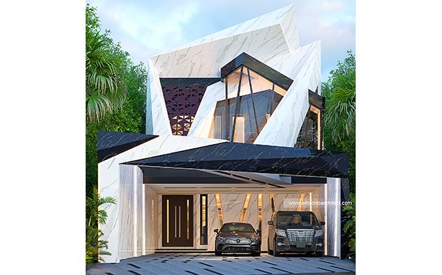 Mr. INR Modern House 2 Floors Design - Samarinda
