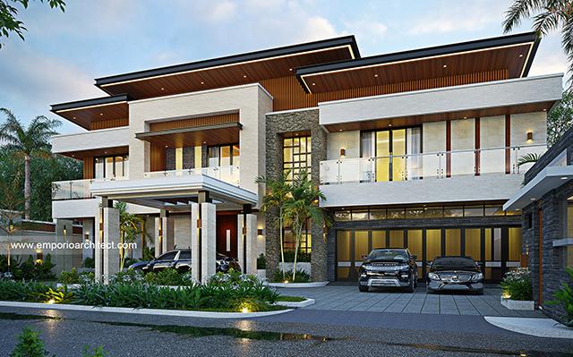 Desain Rumah Modern 2 Lantai Mr. Prince Amoako Adjei 2044 di  Ghana