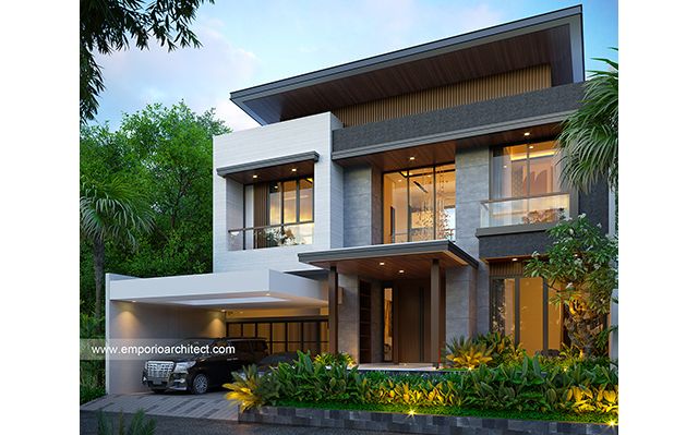 Mr. PLM 1708 Modern House 2 Floors Design - Balikpapan