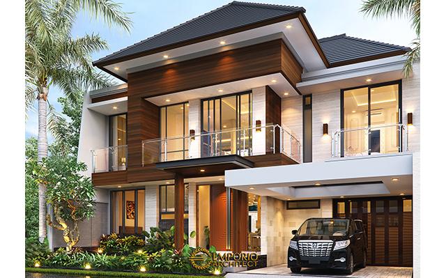 Desain Rumah Modern 2 Lantai Ibu Susan di  Bandung
