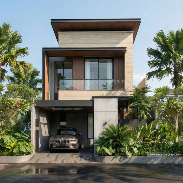 Mrs. SYL 2260 Modern House 2 Floors Design - Cengkareng, Jakarta Barat