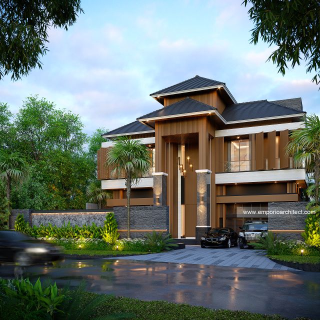 Desain Rumah Modern 2 Lantai Bapak EFD di  Sentul City, Bogor