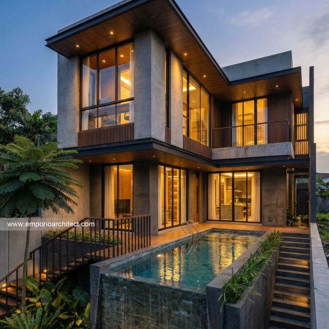 Mr. BBN 2255 Modern House 2 Floors Design - Bandung