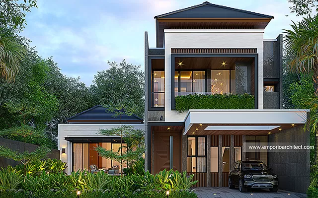 Desain Rumah Modern 2 Lantai Ibu JN 1678 di  Jakarta