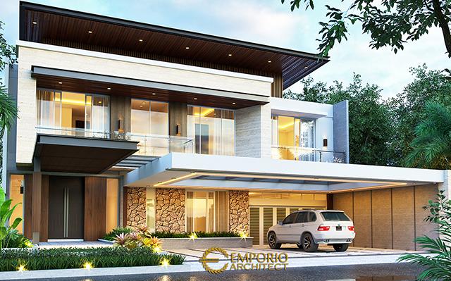 Desain Rumah Modern 2 Lantai Bapak Indrawan di  Bandung, Jawa Barat