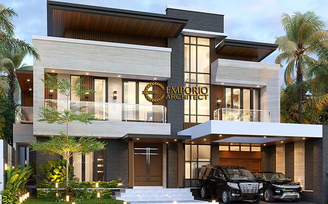 Desain Rumah Modern 2 Lantai Ibu Yenny di  Manado, Sulawesi Utara