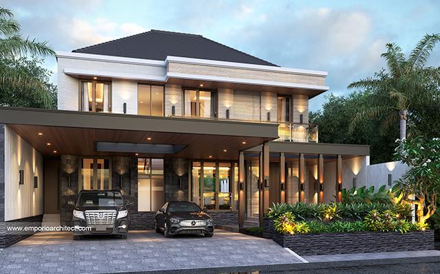 Desain Rumah Modern 2 Lantai Bapak Surya di  Denpasar, Bali