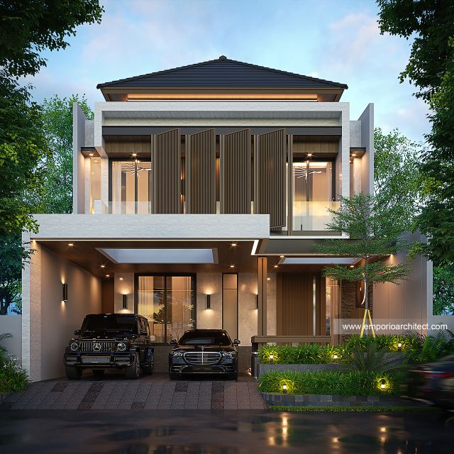Mrs. AGL Modern House 2 Floors Design - Surabaya