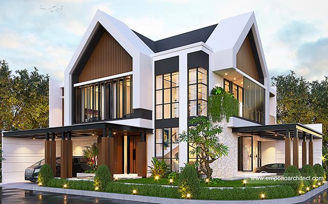Desain Rumah Modern 2 Lantai Bapak Adam di  BSD, Tangerang Selatan, Banten