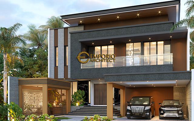 Desain Rumah Modern 2 Lantai Bapak David di  Bali