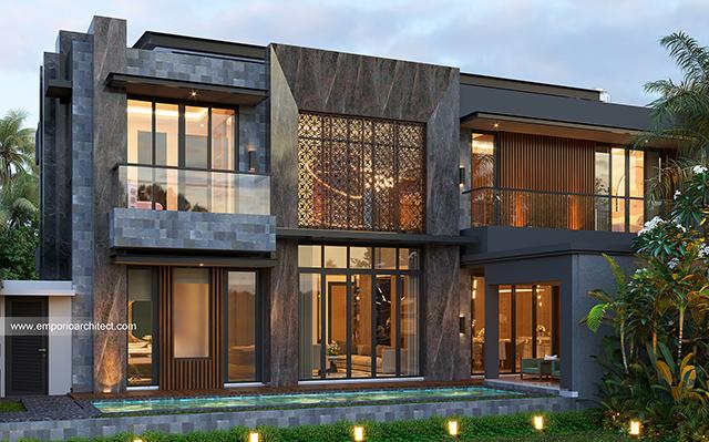Desain Rumah Modern 2 Lantai Bapak Tezar di  Depok, Jawa Barat