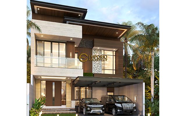 Desain Rumah Modern 2 Lantai Ibu Liana di  Cirebon, Jawa Barat