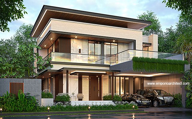 Mr. DNL 1818 Modern House 2 Floors Design - Bekasi