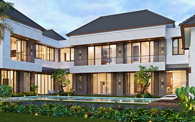 Desain Rumah Modern 2 Lantai Bapak WHJ dan Ibu ELB 1415 di  Badung, Bali