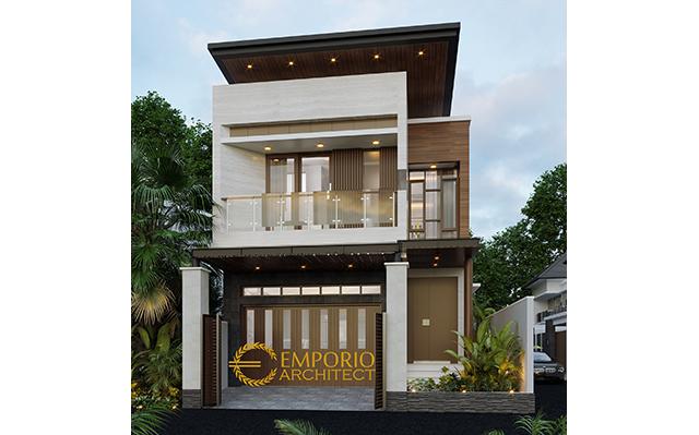 Desain Rumah Modern 2 Lantai Ibu Silvi di  Surabaya