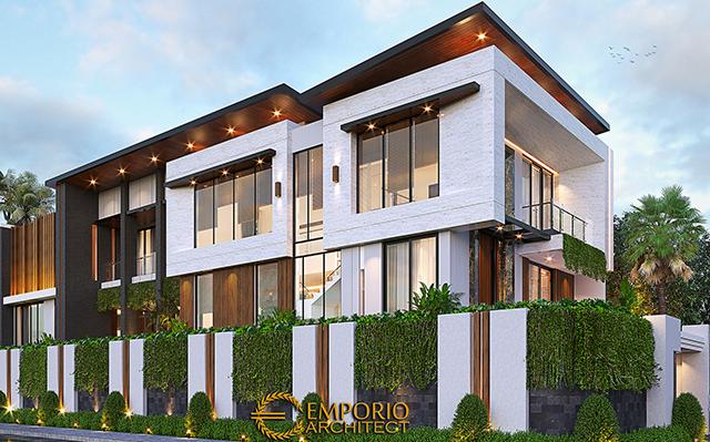 Desain Rumah Modern 2.5 Lantai Ibu Desi di  Jakarta
