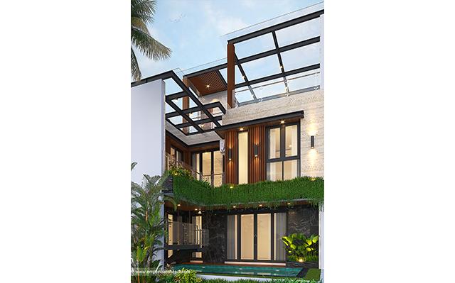 Mr. Joko Modern House 2.5 Floors Design - Balikpapan