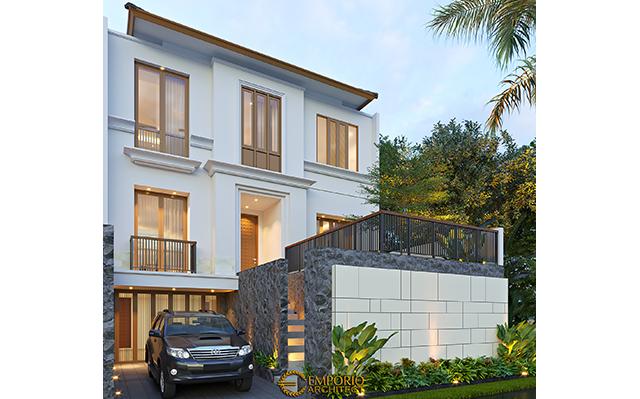 Desain Rumah Modern 2.5 Lantai Bapak Bagas di  Jakarta