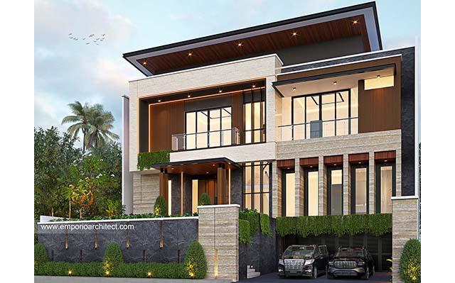 Desain Rumah Modern 2.5 Lantai Bapak Andi di  Tangerang, Banten