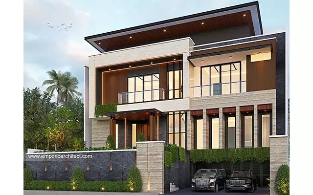 Desain Rumah Modern 2.5 Lantai Bapak AD 2065 di  Tangerang, Banten