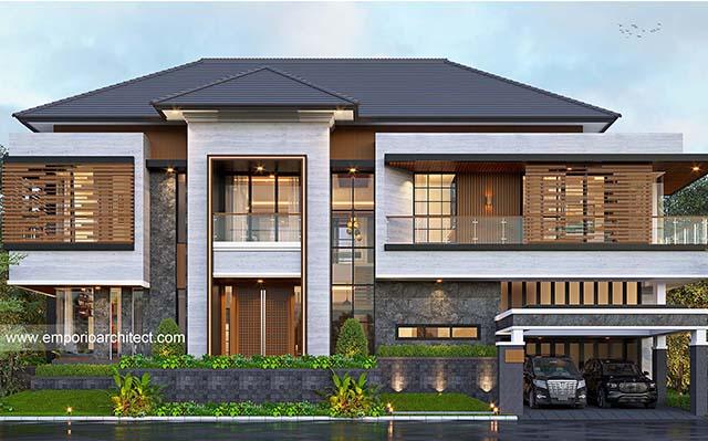 Mrs. EST 1411 Modern House 2.5 Floors Design - Semarang