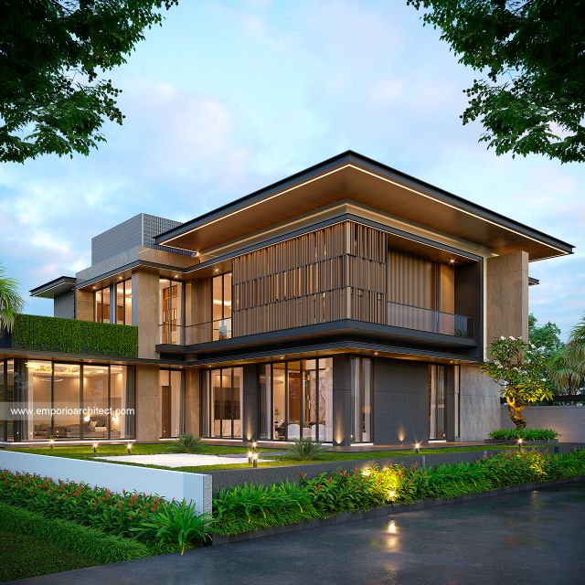 Mrs. LL Modern House 2.5 Floors Design - Kalimantan Tengah
