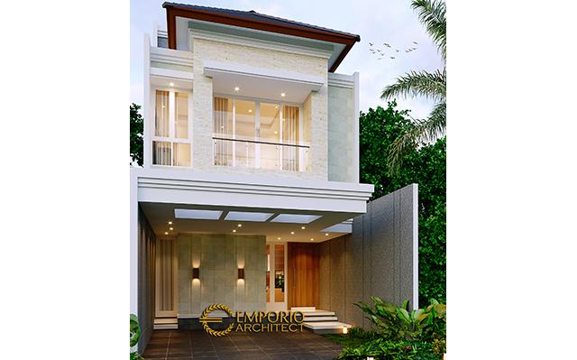 Desain Rumah Modern 2.5 Lantai Bapak Harjono di  Jakarta