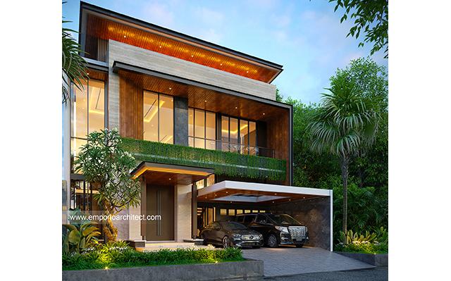 Desain Rumah Modern 2.5 Lantai Bapak PTR 1533 di  Jakarta Timur