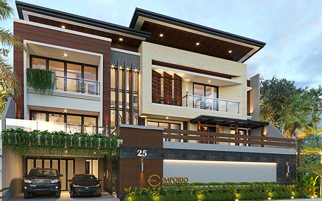 Desain Rumah Modern 2.5 Lantai Ibu Tutus di  Malang, Jawa Timur