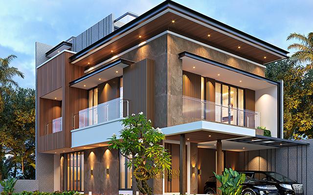 Desain Rumah Modern 2.5 Lantai Bapak Deddy di  Jakarta