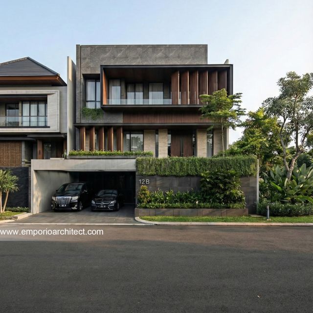 Desain Rumah Modern 3 Lantai Bapak FRD 2261 di  Jakarta