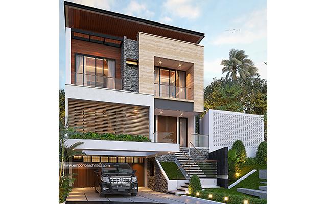 Mrs. Margaret Modern House 3 Floors Design - Jakarta