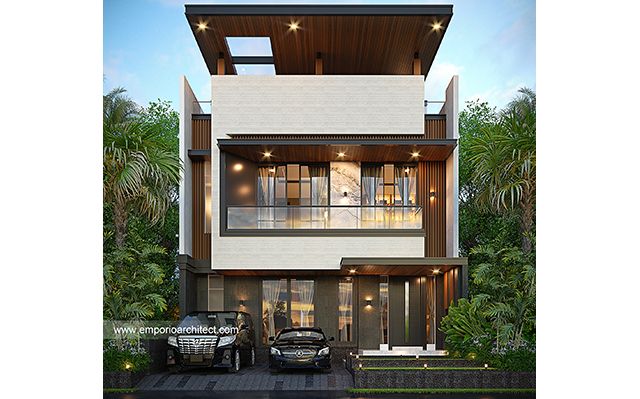 Mrs. JL 1724 Modern House 3 Floors Design - Samarinda