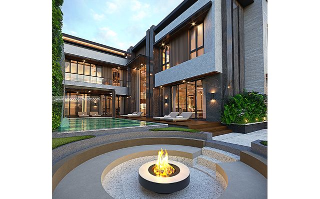 Desain Rumah Modern 3 Lantai Bapak IW dan Ibu AR 1731 di  Bandung