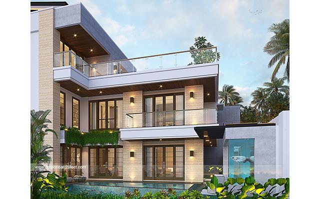 Desain Rumah Modern 3 Lantai Bapak Aldy di  Tabanan, Bali