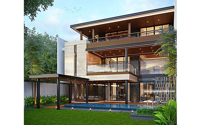 Mr. BNN 1884 Modern House 3 Floors Design - Yogyakarta