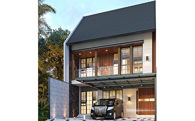Desain Rumah Modern 3 Lantai Bapak Rama di  Jakarta Utara