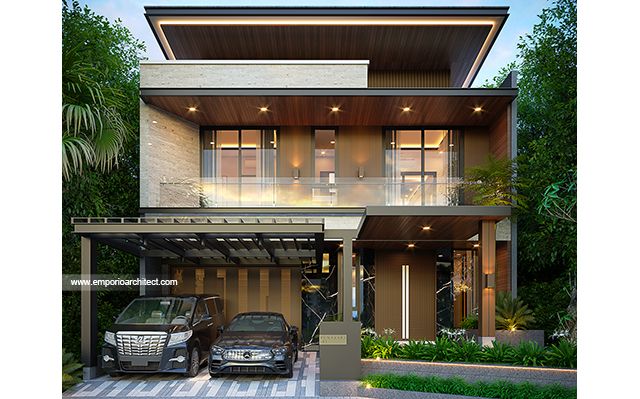 Mr. IWP 1891 Modern Minimalist House 3 Floors Design - Bandung