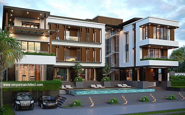 Mr. RNB 1747 Modern House 3 Floors Design - Bitung, Sulawesi Utara