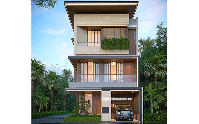 Mr. LD 1720 Modern House 3 Floors Design - Depok