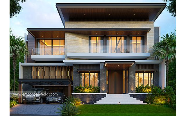 Mrs. ADN 1740 Modern House 3 Floors Design - Serang, Banten
