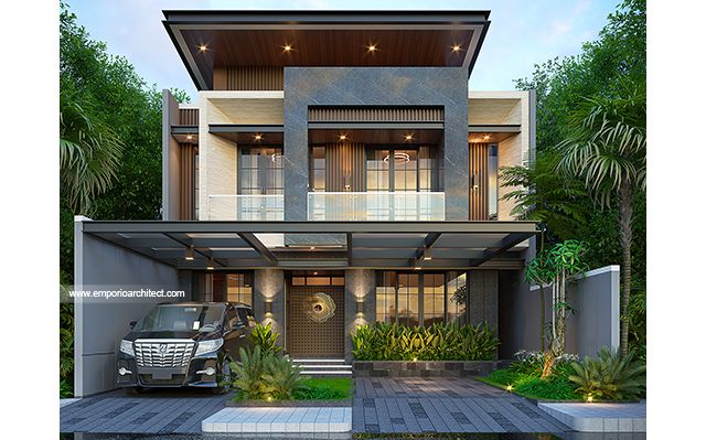 Mrs. OLV 1960 Modern House 3 Floors Design - Surabaya