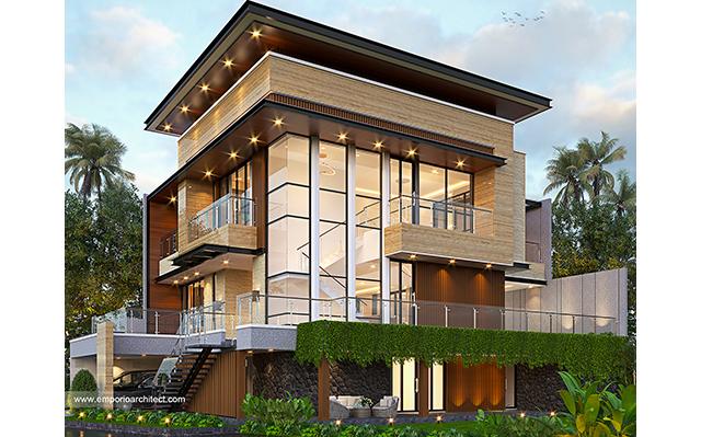 Mrs. OLV 1293 Modern House 3 Floors Design - Jakarta