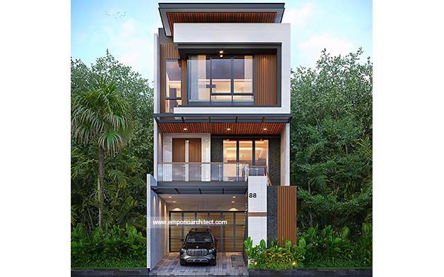 Mrs. VTN 1751 Modern House 3 Floors Design - Jakarta Barat