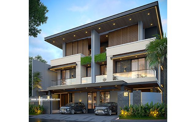 Mr. LKM 2134 Modern House 3 Floors Design - Pasar Minggu, Jakarta Selatan