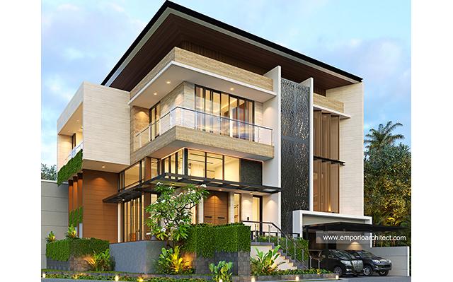 Mr. CHT Modern House 3 Floors Design - BSD, Tangerang Selatan, Banten